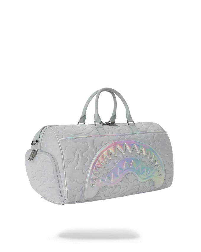 MIRASHAKU IRIDESCENT QUILT DUFFLE