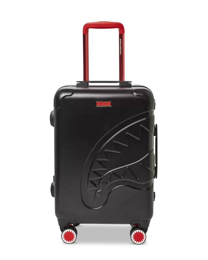 MOLDED SHARKITECTURE BLACK HARDSHELL CARRY-ON LUGGAGE