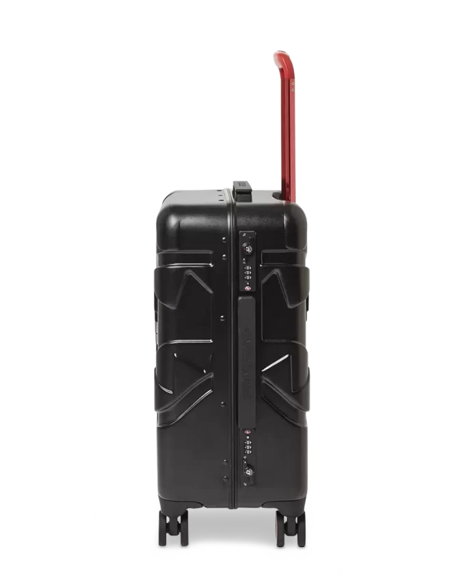 MOLDED SHARKITECTURE BLACK HARDSHELL CARRY-ON LUGGAGE