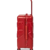 MOLDED SHARKITECTURE RED HARDSHELL CARRY-ON LUGGAGE