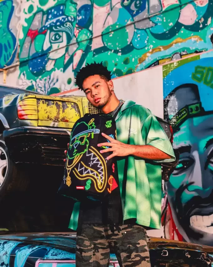 MONEY BEAR CITY LIGHTS BACKPACK