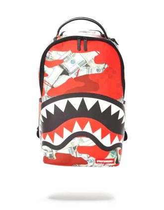 MONEY CAMO (RED) BACKPACK