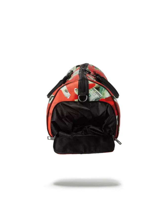 MONEY CAMO (RED) DUFFLE