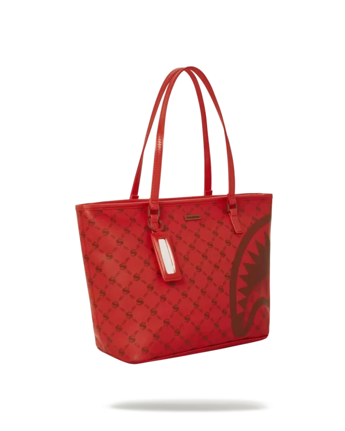 MONEY PATTERN BRICK TOTE