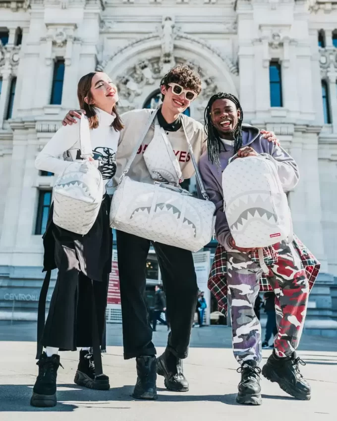 MONEY PATTERN POWDER MINI DUFFLE MONEY PATTERN POWDER MINI DUFFLE