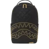 NOIR QUILT GOLD CHAIN SHARK BACKPACK (DLXV)