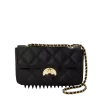 NOIR QUILT GOLD CHAIN SHARK HANDBAG