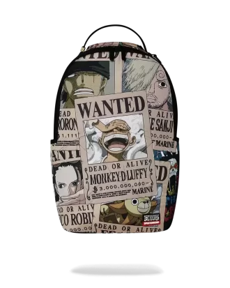 ONE PIECE WANTED SHARK POSTERS BACKPACK