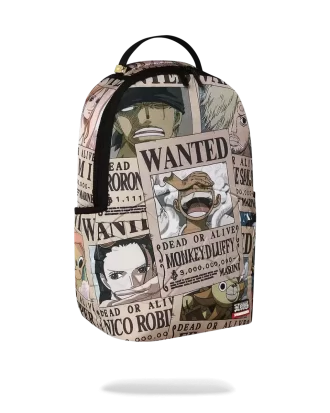 ONE PIECE WANTED SHARK POSTERS BACKPACK