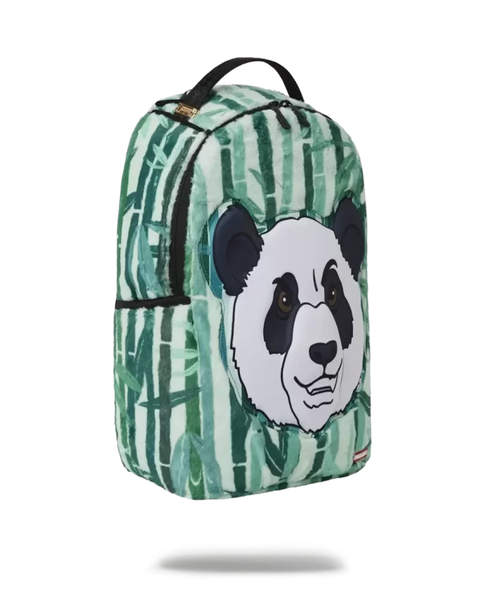 PANDA COZY VELOUR FUR BACKPACK