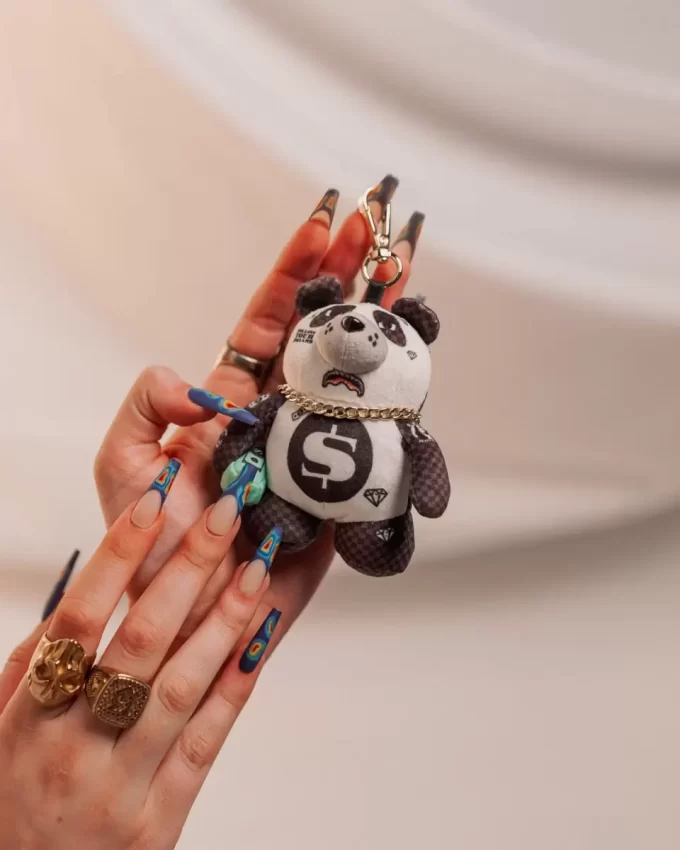 PANDA SKI MASK BEAR KEYCHAIN