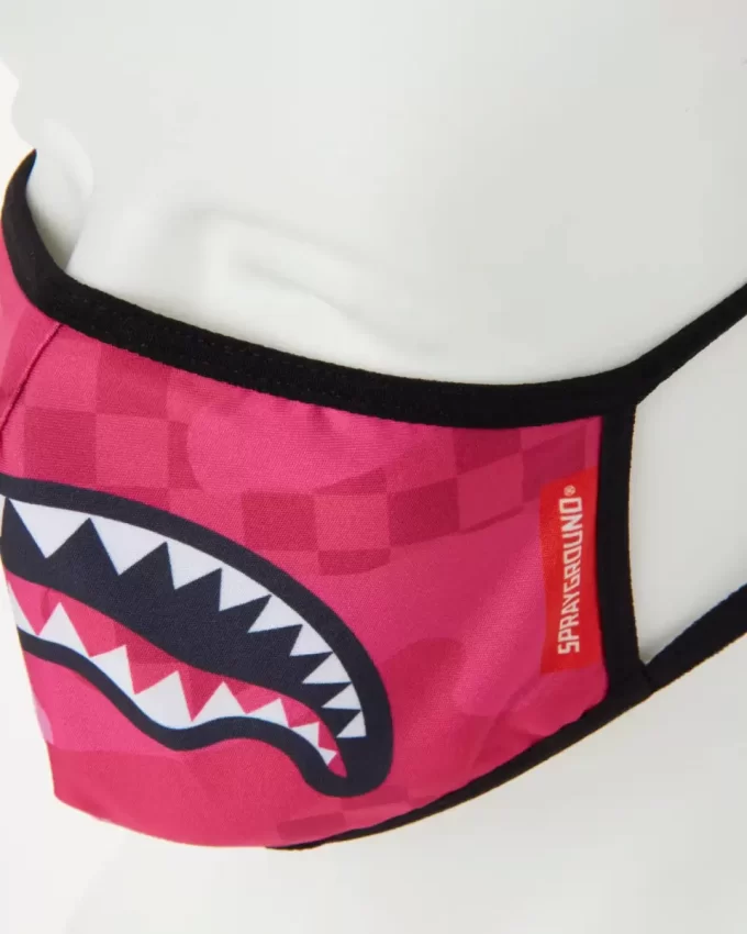 PINK ANIME SHARK FORM-FITTING MASK