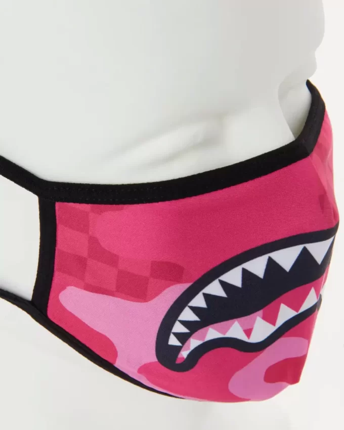 PINK ANIME SHARK FORM-FITTING MASK