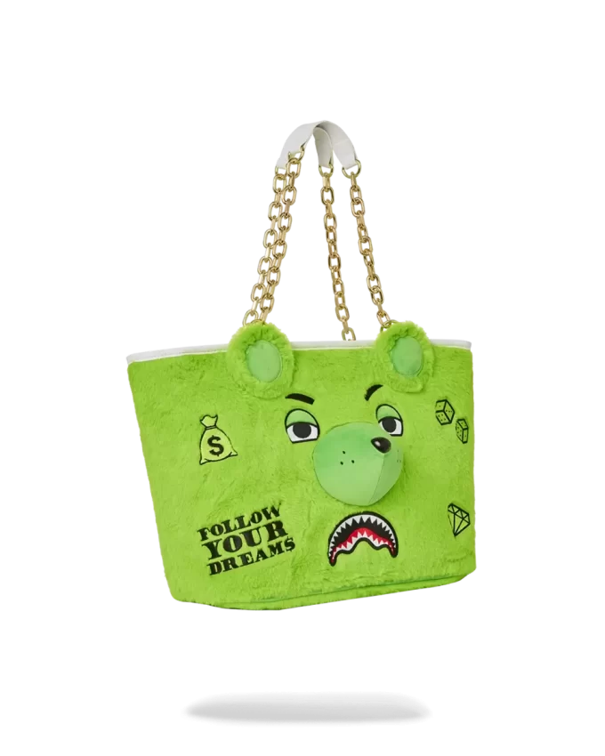 PLUSH MONEYBEAR TOTE (GREEN)