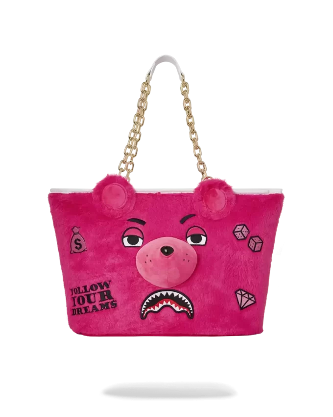 PLUSH MONEYBEAR TOTE (PINK)