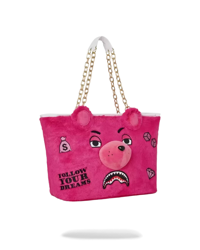 PLUSH MONEYBEAR TOTE (PINK)