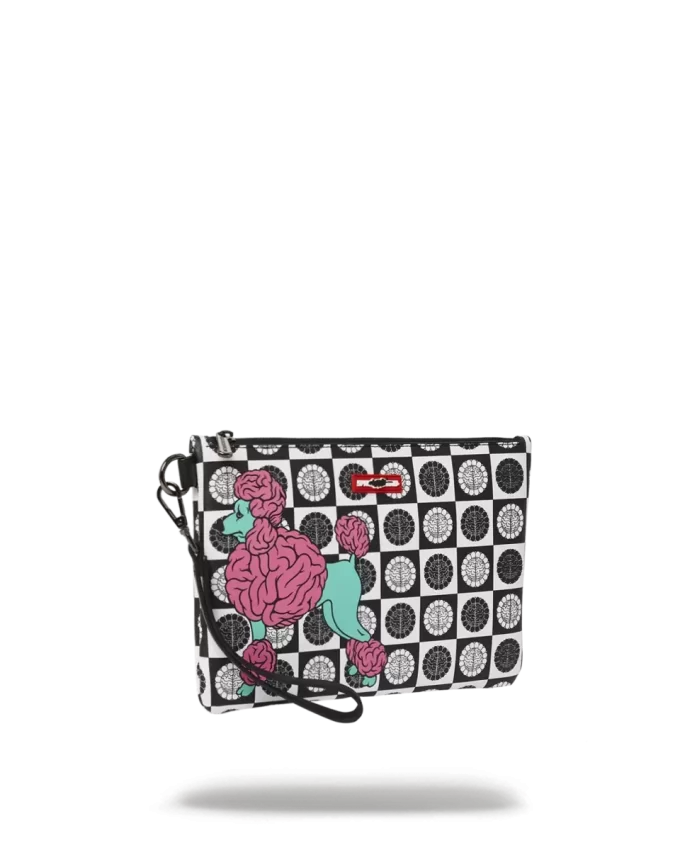 POODLE CHECK RON ENGLISH COLLAB POUCHETTE