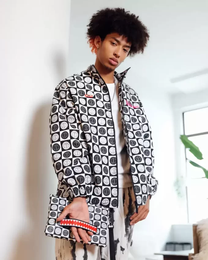 POODLE CHECK RON ENGLISH COLLAB POUCHETTE