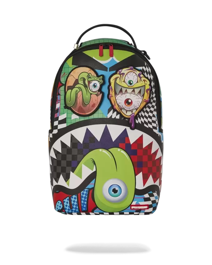 PSYCHO WORLD OF FUN BACKPACK (WITH REMOVABLE VELCRO EYE PATCHES)