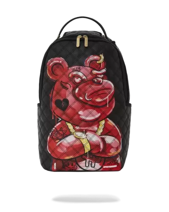 QUILT HAND PAINTED DIABLO BEAR BACKPACK (DLXV)