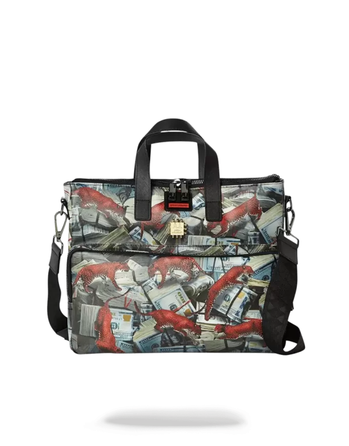 RED LEOPARD MONEY TRAVEL CASE