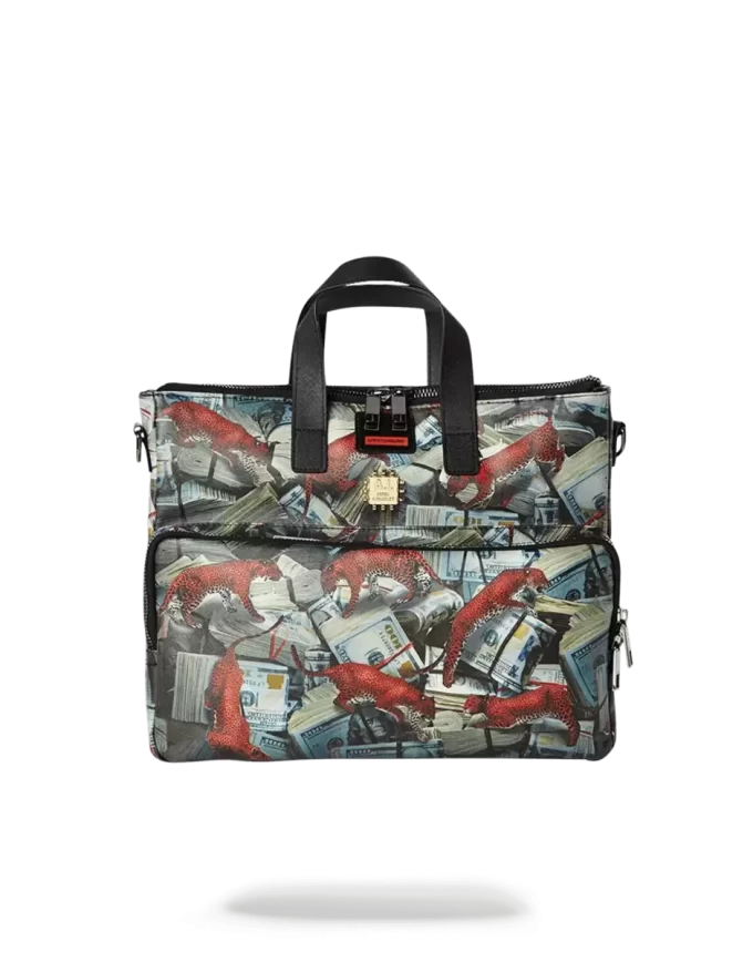 RED LEOPARD MONEY TRAVEL CASE