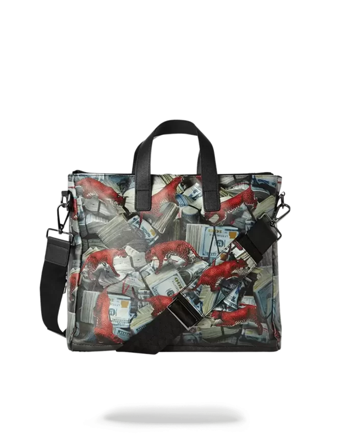 RED LEOPARD MONEY TRAVEL CASE