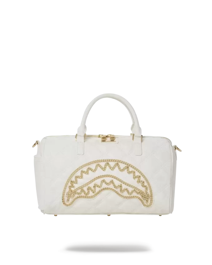 RIVIERA LE BLANC GOLD CHAIN SHARK MINI DUFFLE
