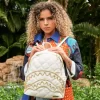 RIVIERA LE BLANC GOLD CHAIN SHARK SAVAGE BACKPACK