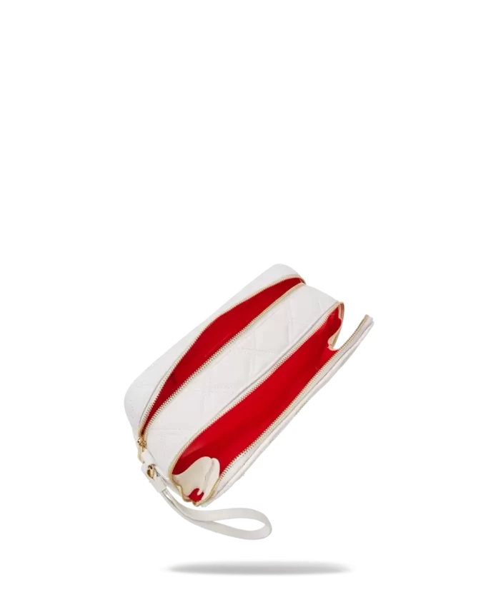 RIVIERA LE BLANC GOLD CHAIN SHARK TOILETRY BAG