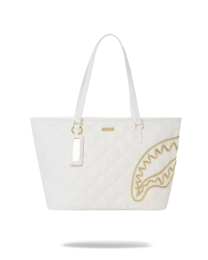 RIVIERA LE BLANC GOLD CHAIN SHARK TOTE