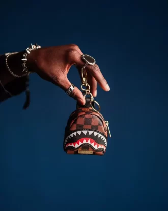 SAWTOOTH SHARKS IN PARIS BACKPACK KEYCHAIN