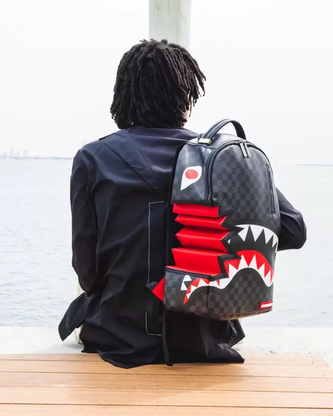 SHARK BITE SHARKS IN PARIS GRAY BACKPACK (DLXV)