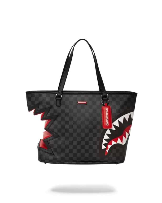 SHARK BITE SHARKS IN PARIS GRAY TOTE