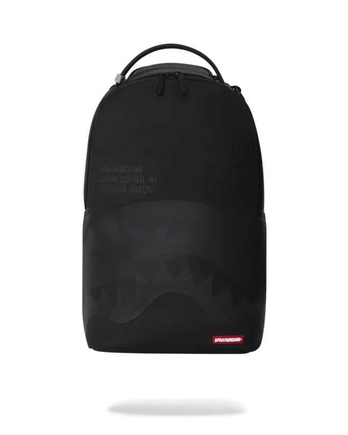 SHARK CENTRAL (BLK ON BLK) BACKPACK (DLXV)