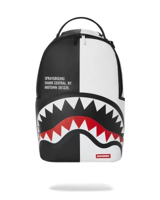 SHARK CENTRAL SPLIT BACKPACK BLK/WHT (DLXV)