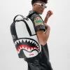 SHARK CENTRAL SPLIT BACKPACK BLK/WHT (DLXV)