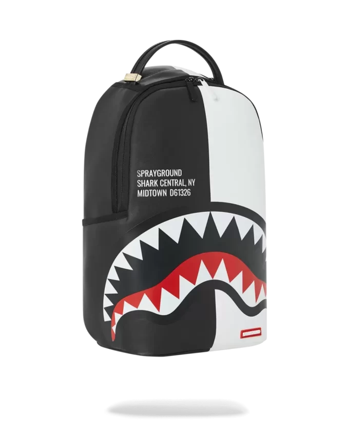 SHARK CENTRAL SPLIT BACKPACK BLK/WHT (DLXV)