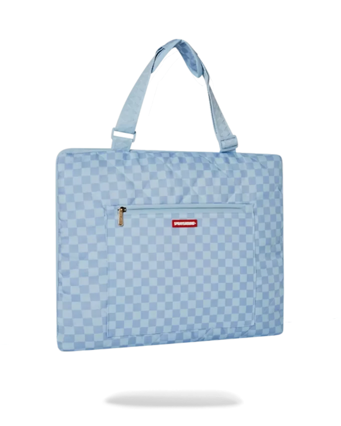 SHARK ISLAND PACKABLE BEACH MAT BLANKET WATER RESISTANT CONVERTIBLE TOTE