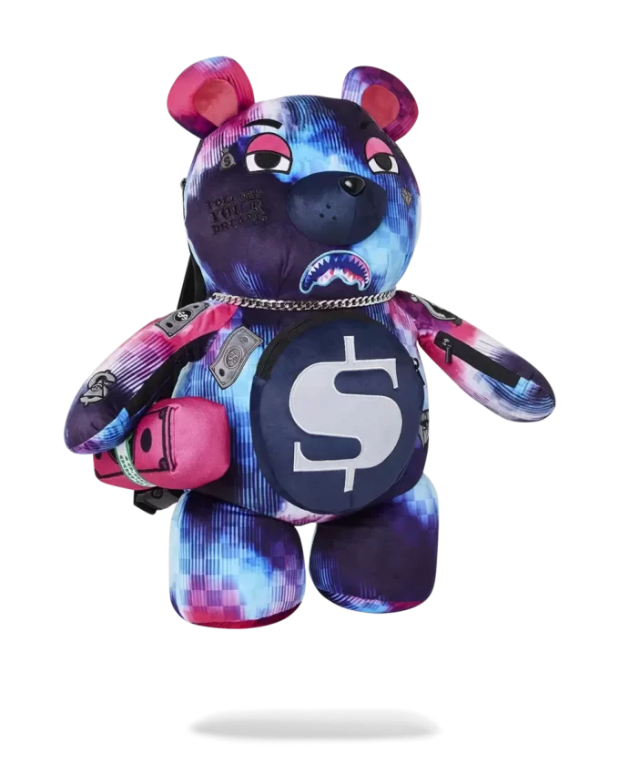 SHARKCLUB ELECTRONICA MONEYBEAR TEDDYBEAR BACKPACK