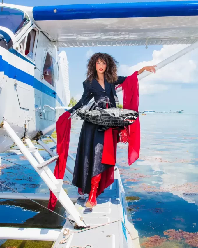 SHARKFINITY STEALTH PILOT SHARK SHAPE DUFFLE