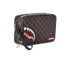 SHARKS IN PARIS (BLACK CHECKERED EDITION) TOILETRY AKA MONEY BAGS
