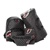 SHARKS IN PARIS (BLACK CHECKERED EDITION) TOILETRY AKA MONEY BAGS