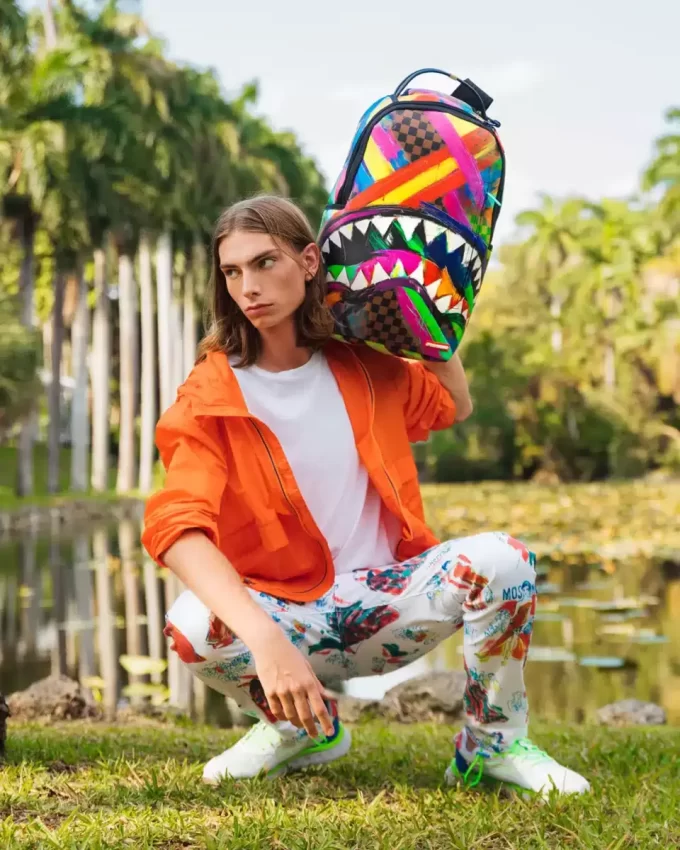 SHARKS IN PARIS CITY STREAKS BACKPACK (DLXV) SHARKS IN PARIS CITY STREAKS BACKPACK (DLXV)