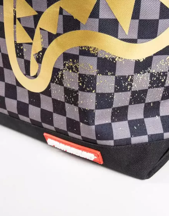 SHARKS IN PARIS GOLD STENCIL TOTE