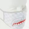 SHARKS IN PARIS (WHITE) FORM-FITTING MASK