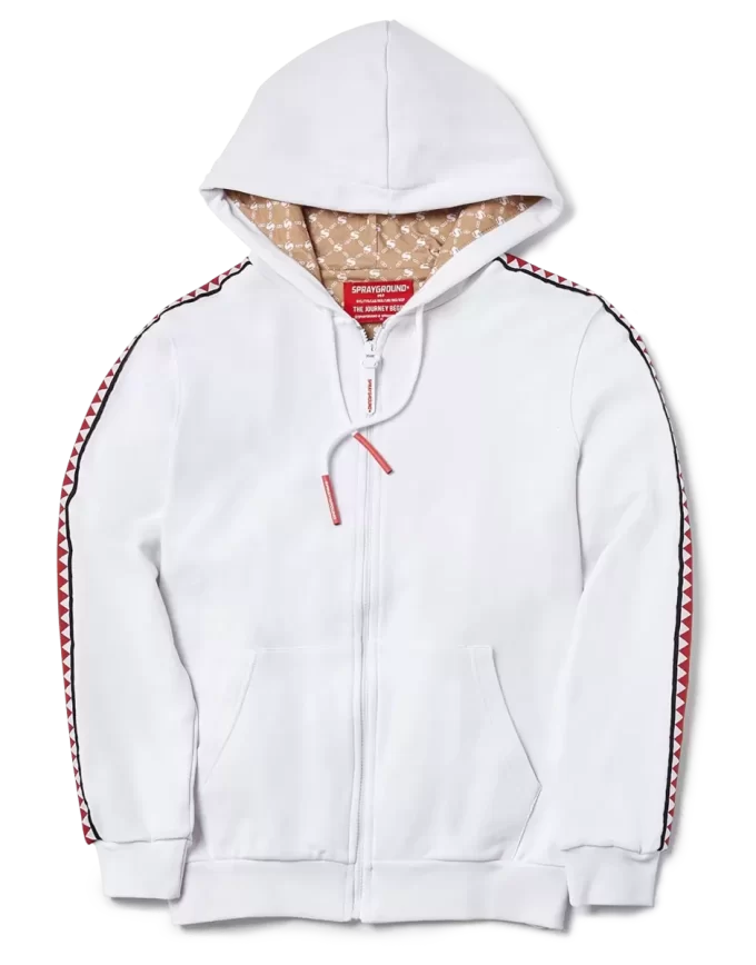 SHARKTRACK SPUCCI ZIPUP HOODIE (WHITE) SHARKTRACK SPUCCI ZIPUP HOODIE (WHITE)
