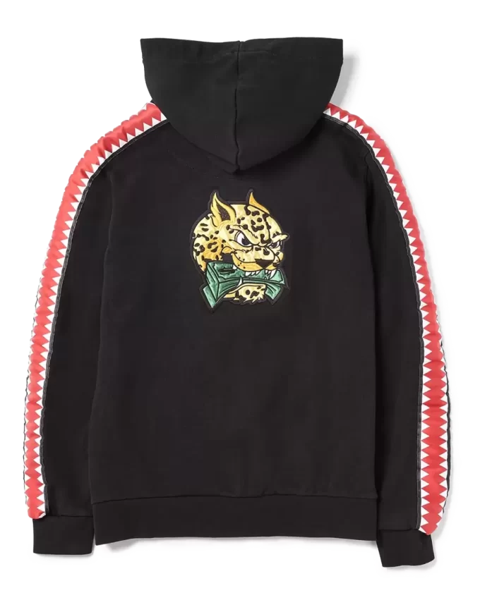 SHARKTRACK TIGER MONEY ZIPUP HOODIE (BLACK)