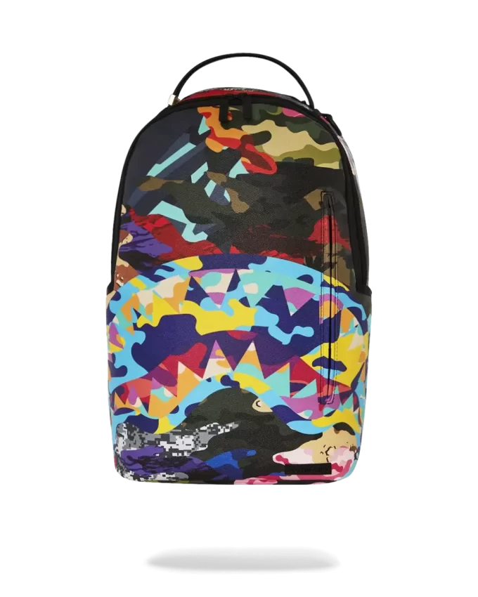 SLICED AND DICED CAMO BACKPACK