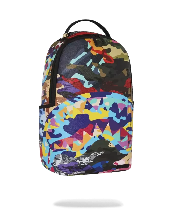 SLICED AND DICED CAMO BACKPACK
